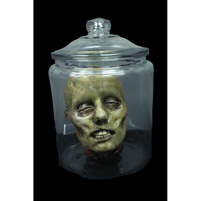 Luttra Head in Jar Halloween Prop