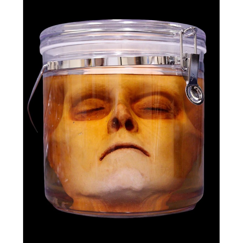 Morgan Face Specimen Jar Halloween Prop