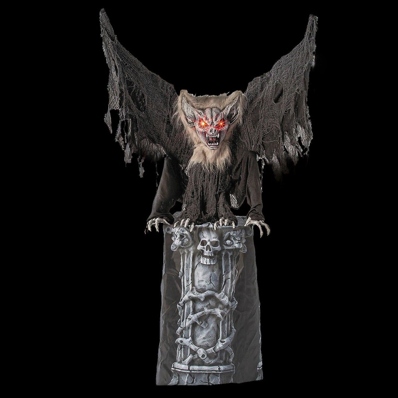 NEW FOR 2025 Light-Up Gargoyle Halloween Animatronic Decoration