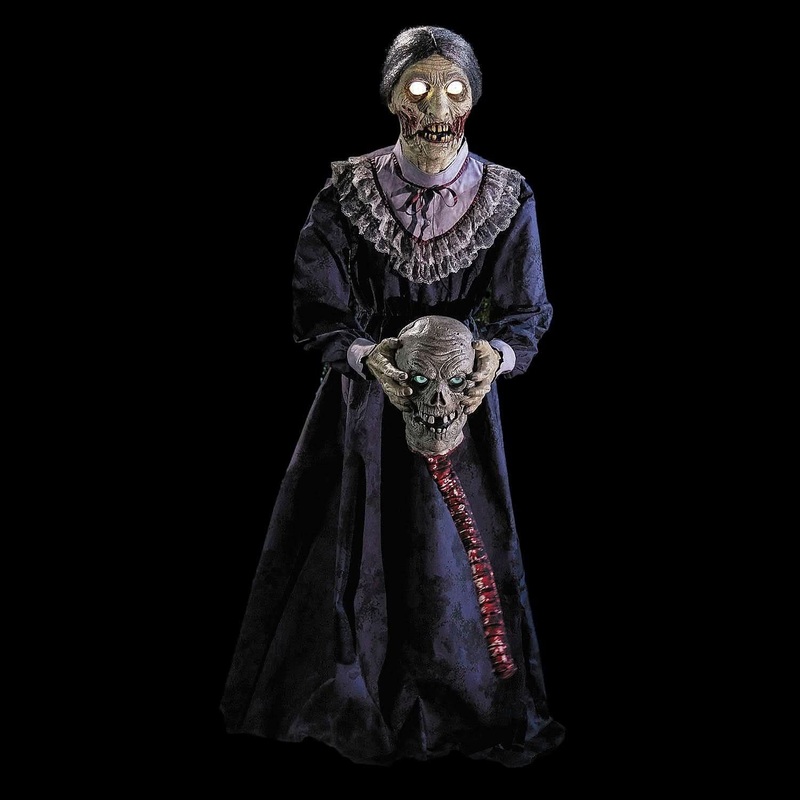 NEW FOR 2025 Light-Up Skeleton Zombie Couple Halloween Animatronic Decoration