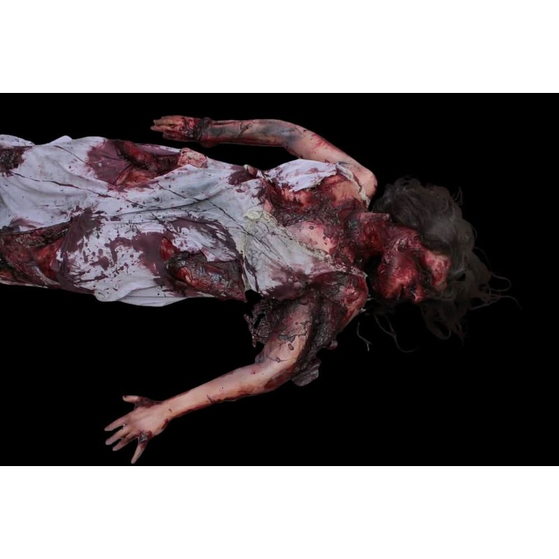 Smashed Meredith Body Gory Halloween Prop