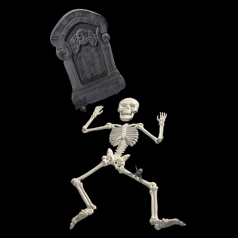 Tombstone & Skeleton Graveyard Halloween Decorations Set