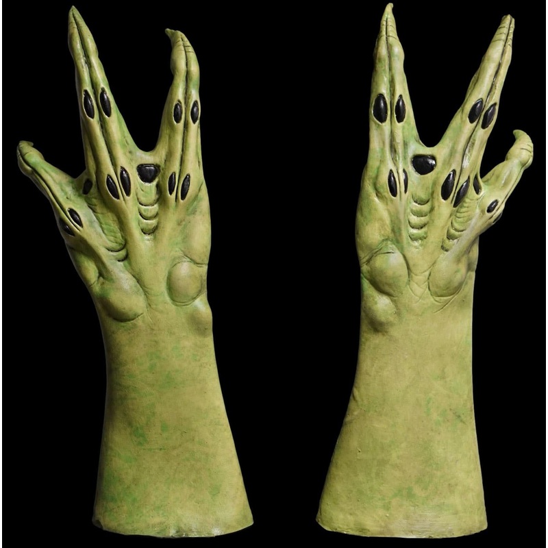 “Ultimate Alien Hands- Green” Deluxe Latex Halloween Costume Gloves