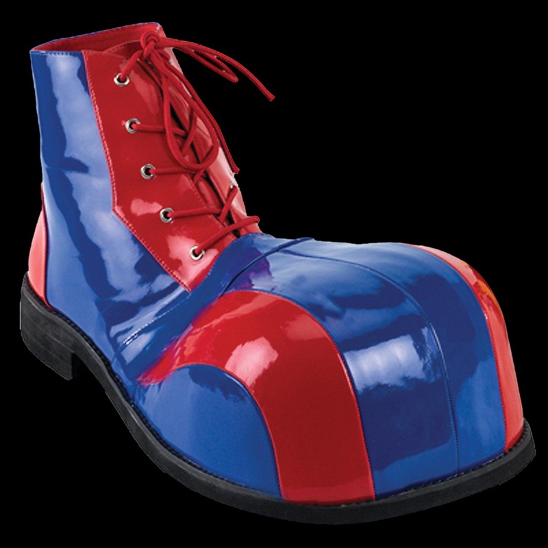 “Clown Shoes – Red/Blue” Deluxe Halloween Costume Shoes