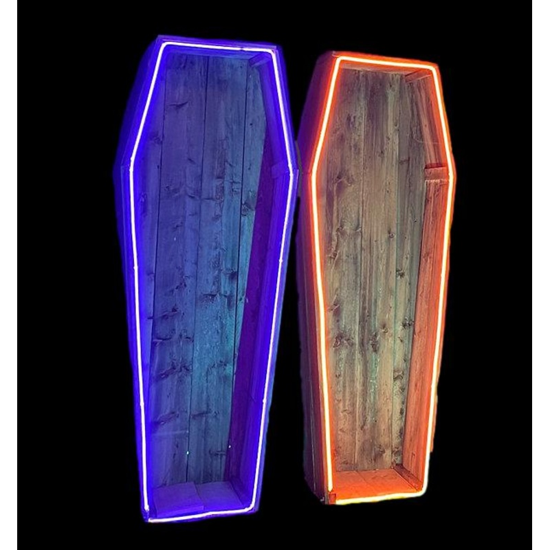 “Glow Coffin” Professional Halloween Prop Red