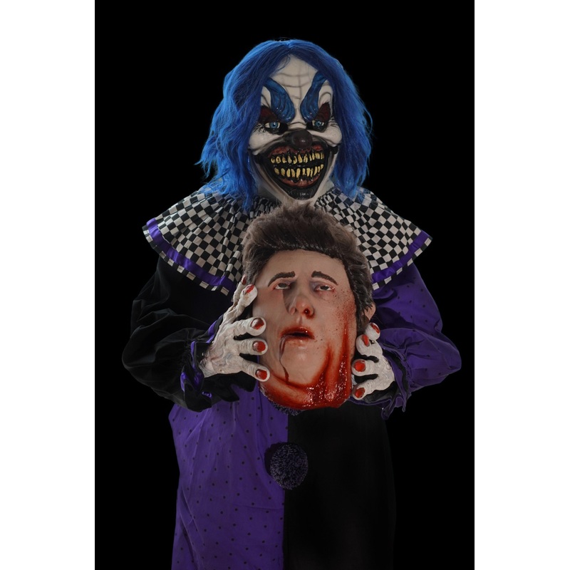 NEW FOR 2025 “Shadow the Clown” HD Studios Halloween Costume Full Costume with Mask Clown Suit Hands and Jonathan Severed Head