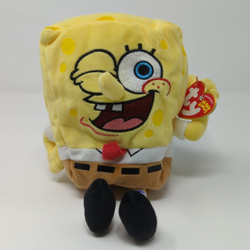 SpongeBob Beanie Baby Thumbs Up 8″