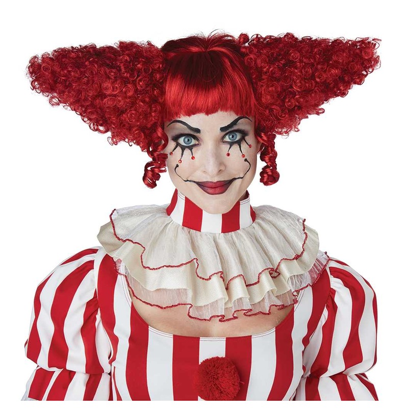 Creepy Clown Red Wig