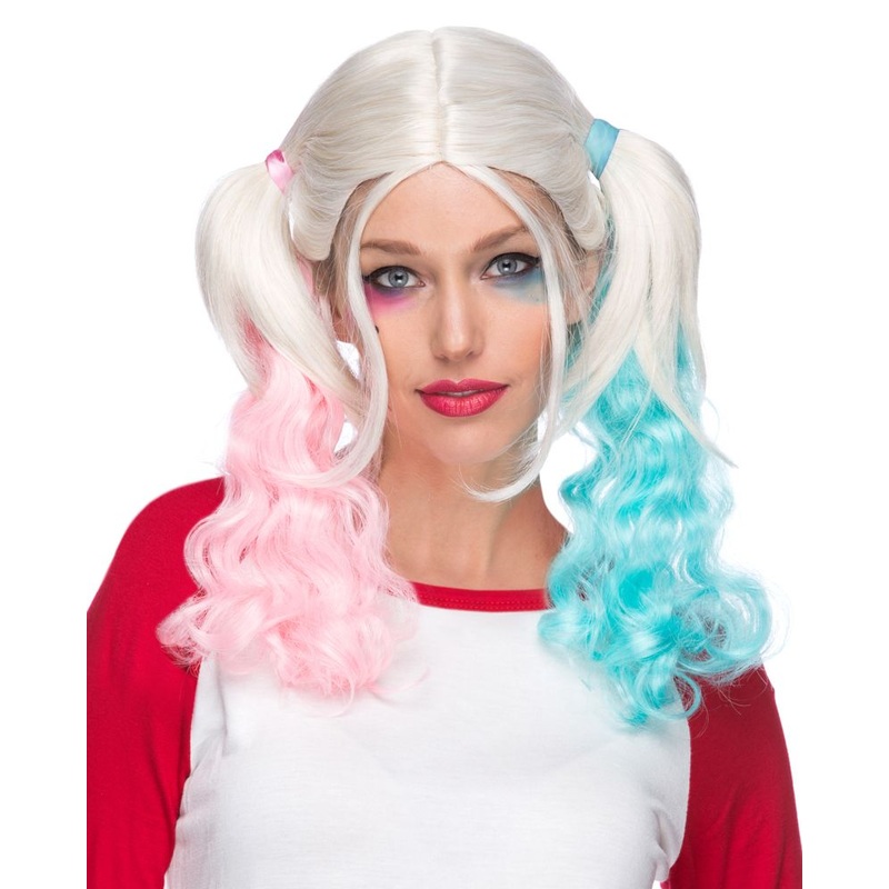 Carley Pink and Light Blue Wig