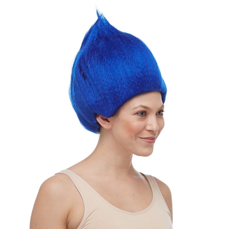 Deluxe Troll Dark Blue Wig