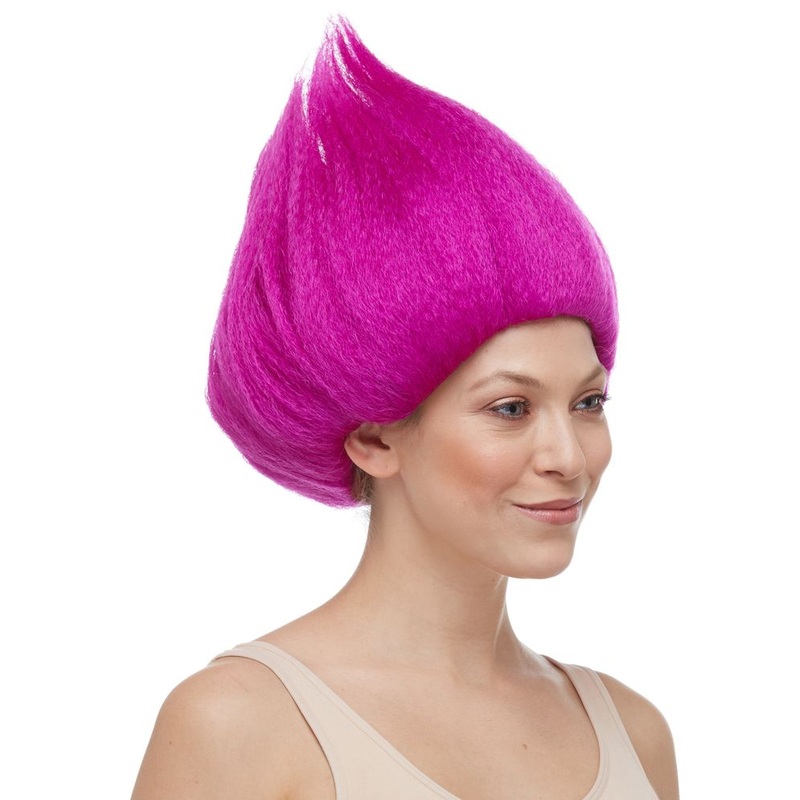 Deluxe Troll Dark Magenta Wig