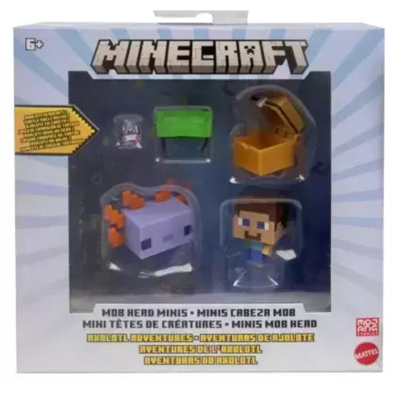 Minecraft Mob Head Minis Axolotl Adventures