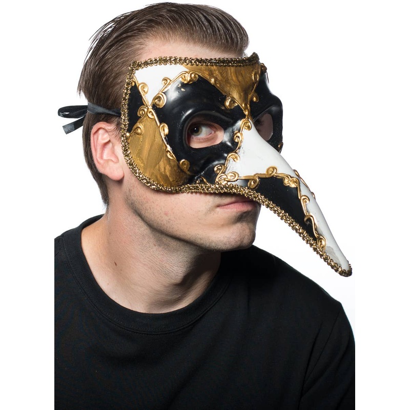 Long Nose Mens Venetian Jester Masquerade Mask