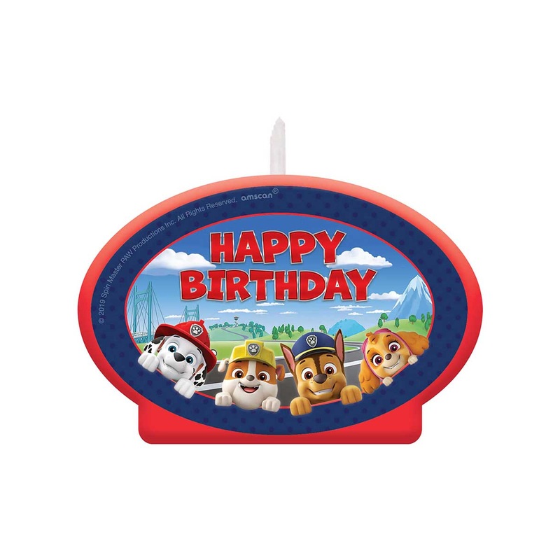 Paw Patrol Birthday Cake Candle