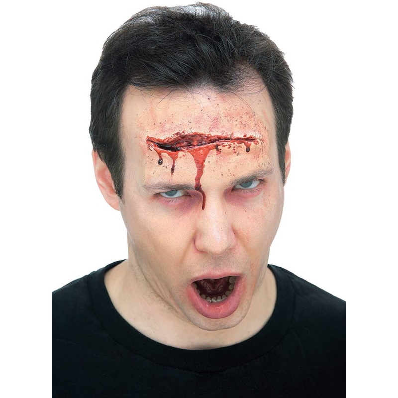 Large Latex Gash Halloween Special FX Prosthetic