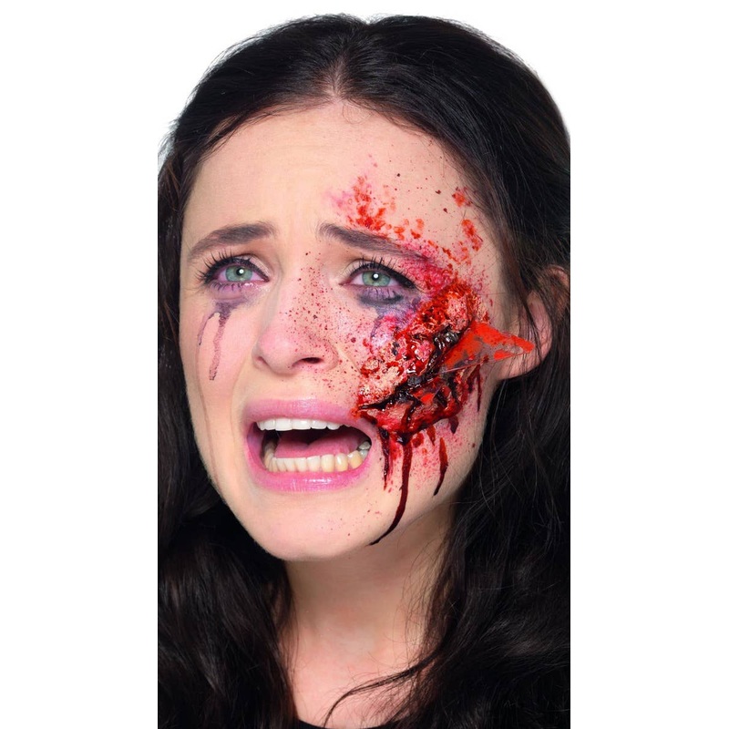 Latex Gory Glass Wound Halloween Prosthetic