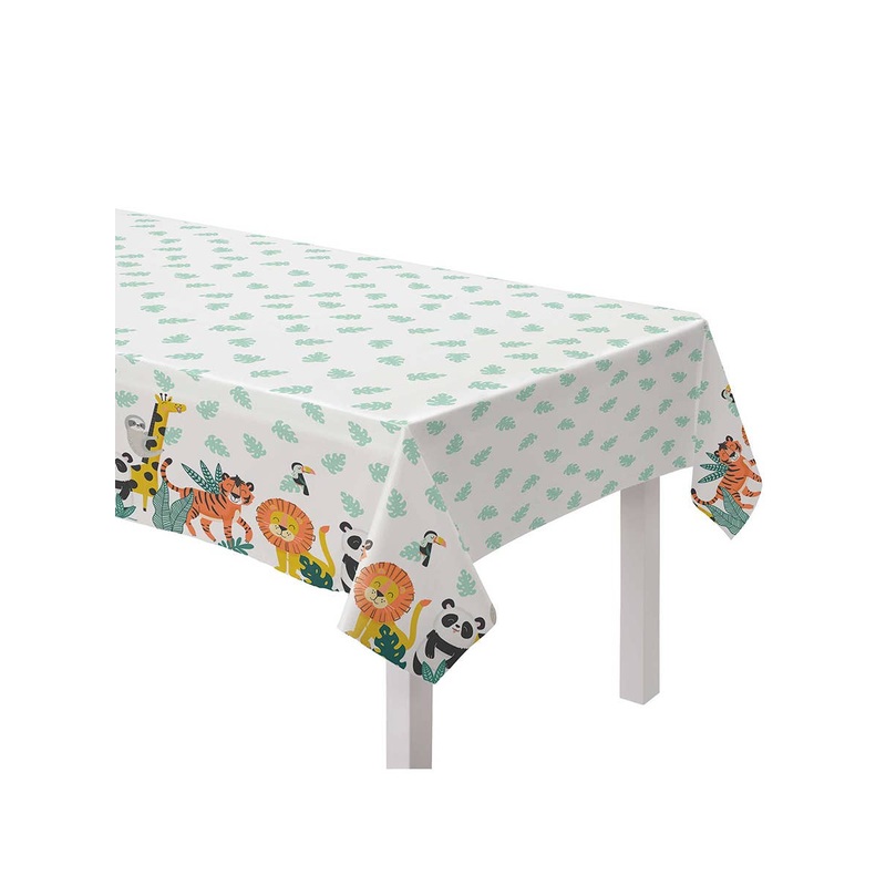 Lets Get Wild Large Plastic Table Cover
