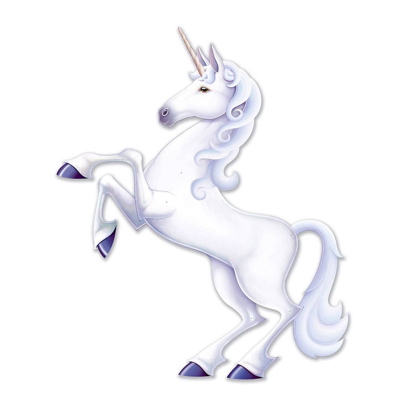 Unicorn Large White Cut Out Party Decoration