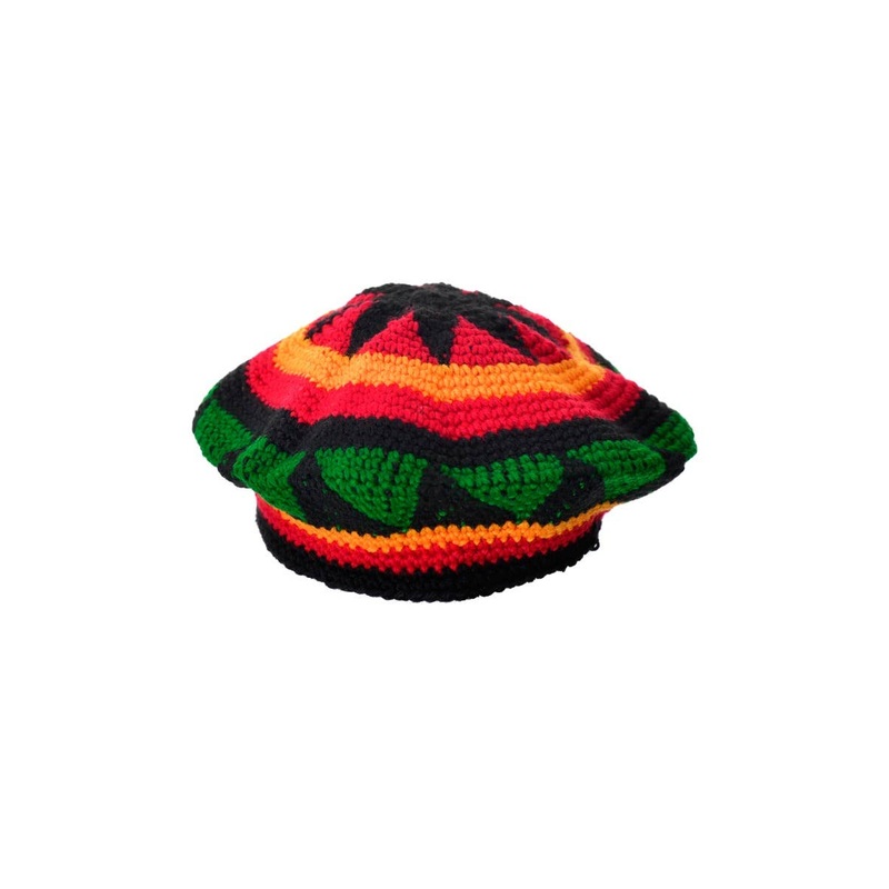 Knitted Jamaican Rasta Costume Hat