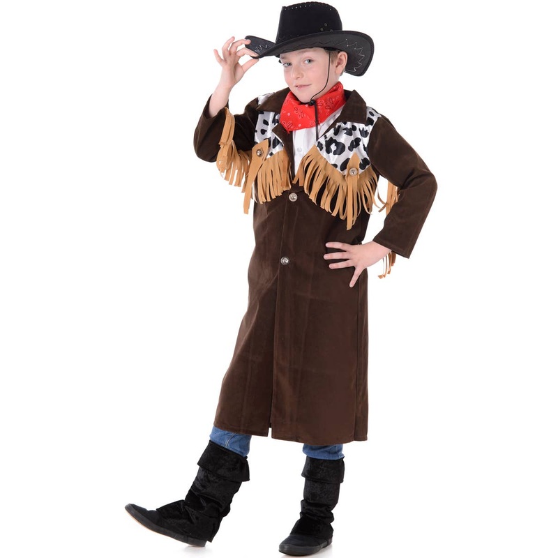 Wild West Gunslinging Cowboy Kids Costume Large