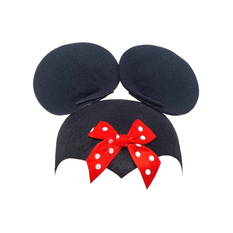 Cute Mouse Ears with Polka Dot Bow Kids Costume Hat