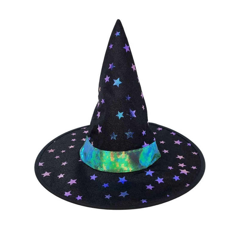 Iridescent Star Witch Kids Halloween Costume Hat