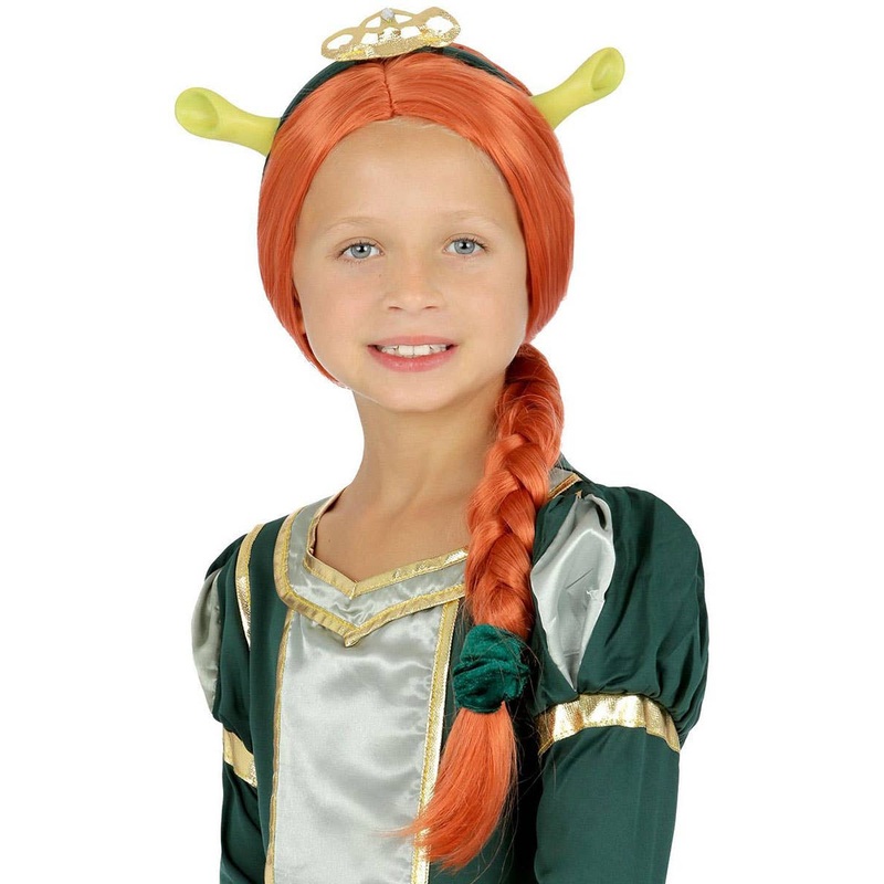 Princess Fiona Girls Orange Costume Wig