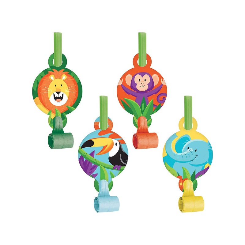 Jungle Safari 8 Pack Blowouts Party Favours