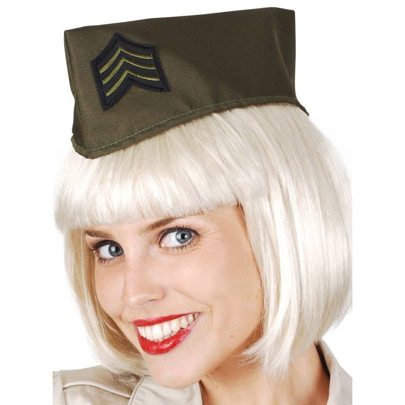 Khaki Green Army Private Costume Hat