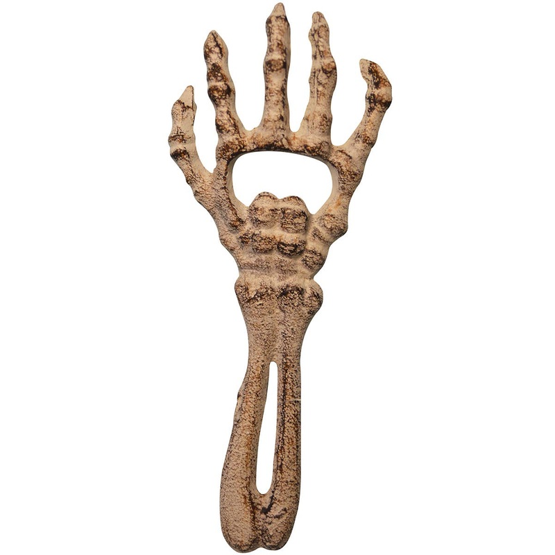 Novelty Cast Iron Skeleton Hand Halloween Bottle Opener