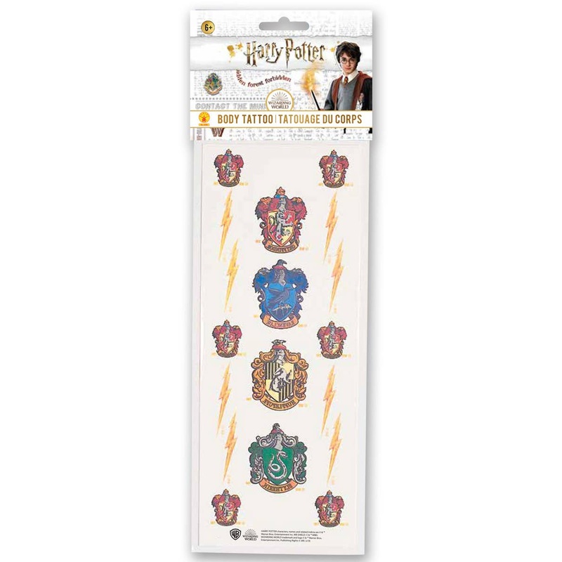 Harry Potter Hogwarts Temporary Tattoos Party Favours