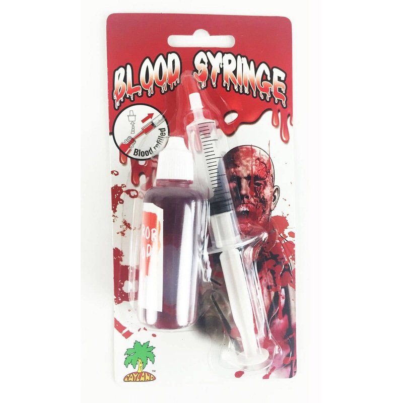 Horror Blood with Syringe Halloween Accessory
