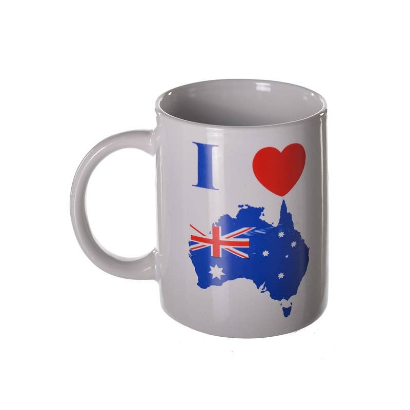 I Love Australia Aussie Flag Mug