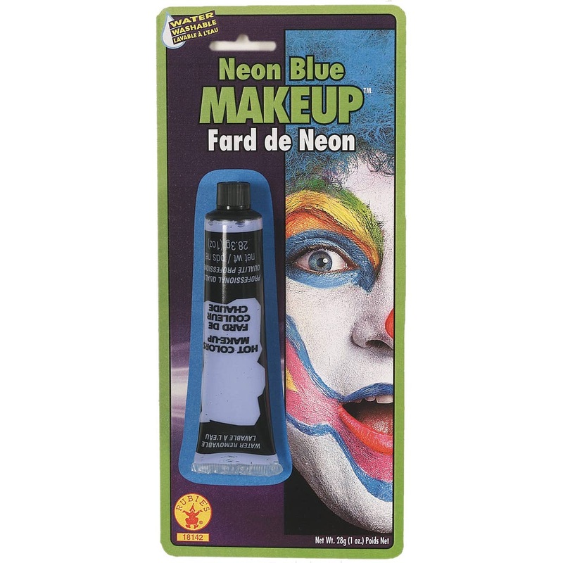 UV Reactive Neon Blue Cream Costume Makeup