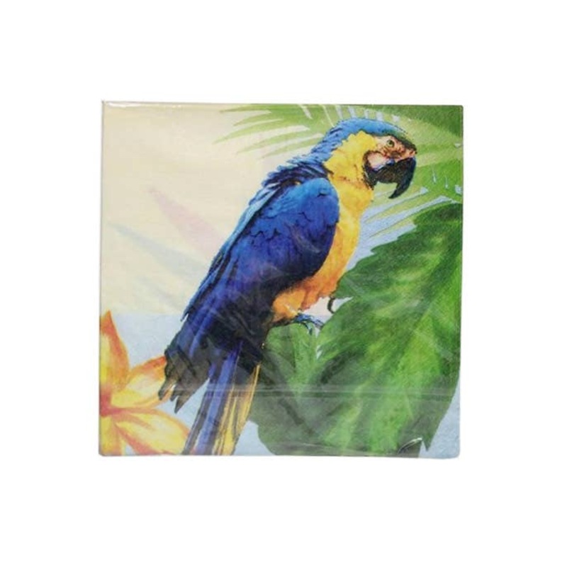 Hawaiian Parrot Party Napkins – 20 Pack