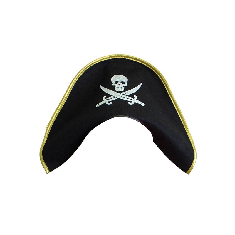 High Seas Pirate Adults Black Costume Hat