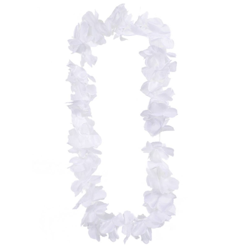 White Flower Lei Hawaiian Costume Accessory