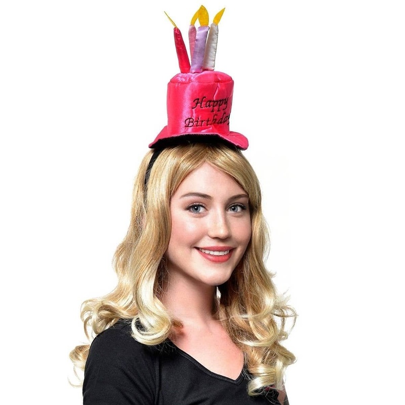 Happy Birthday Mini Pink Costume Top Hat