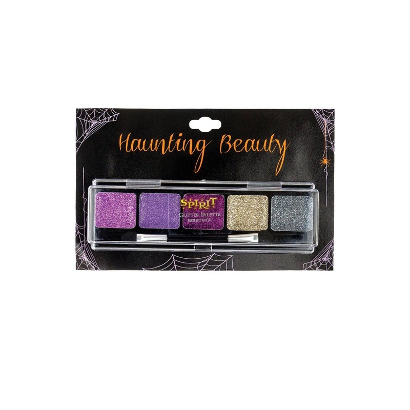Haunting Beauty Purple Glitter Eye Shadow Palette