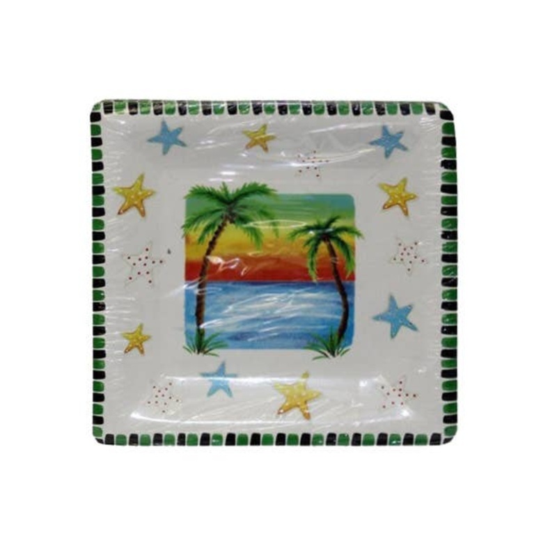 Hawaiian Beach Themed Party Plates – 10 Pack