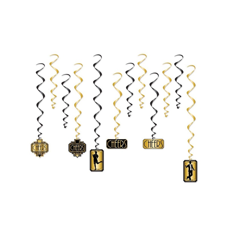 20s Spirals Hanging Party Decoration