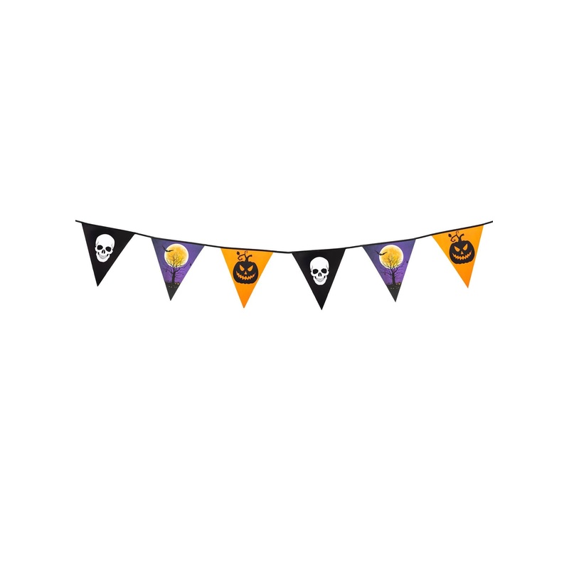 6 Flag Halloween Theme Bunting Hanging Decoration