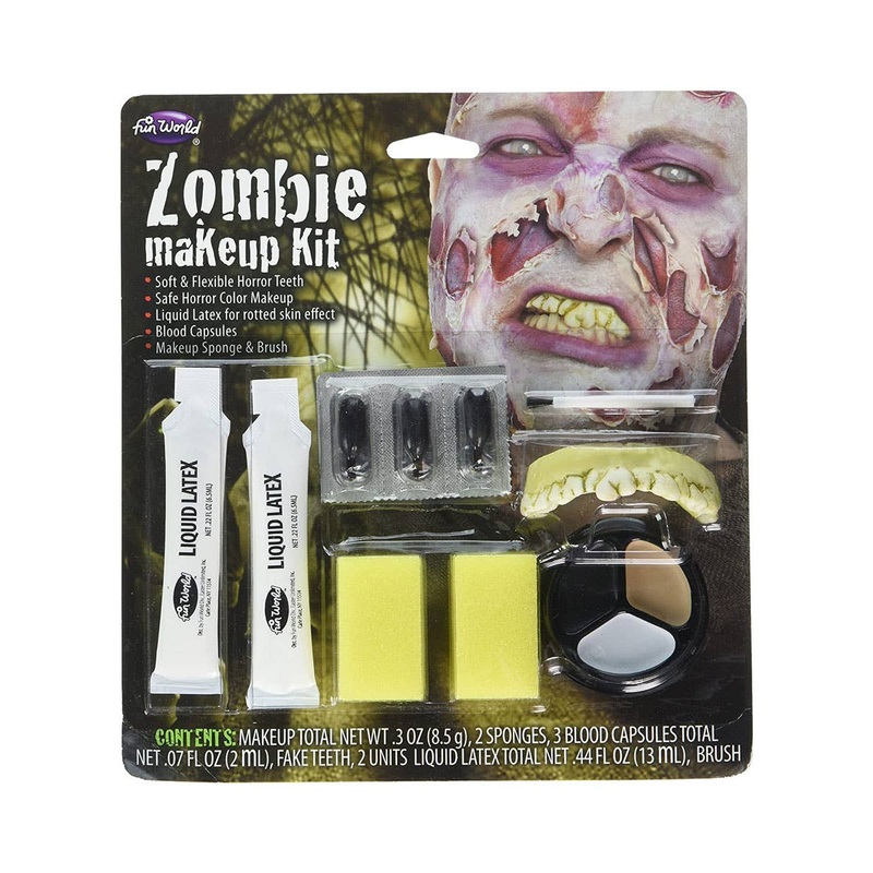 Zombie Makeup and Teeth Halloween FX Set