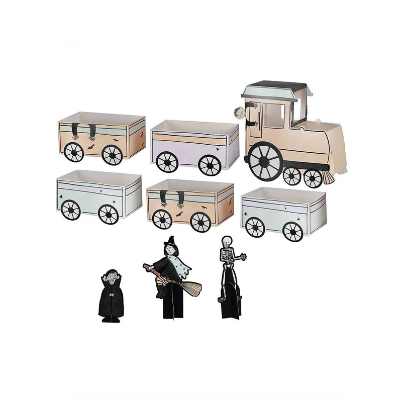 Boo Crew Halloween Characters Train Treat Boxes