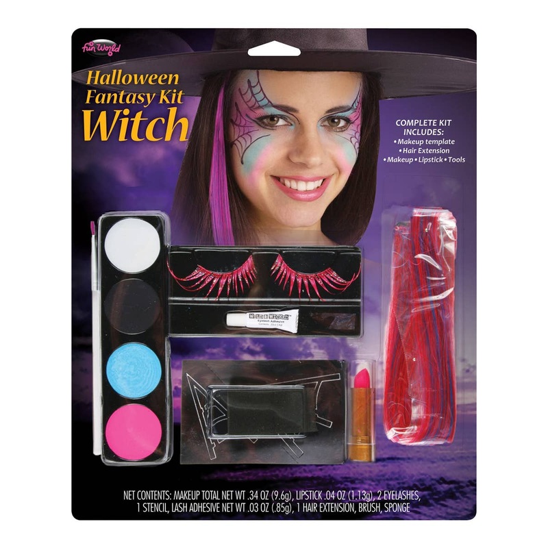 Glam Witch Halloween Makeup Kit with Lashes