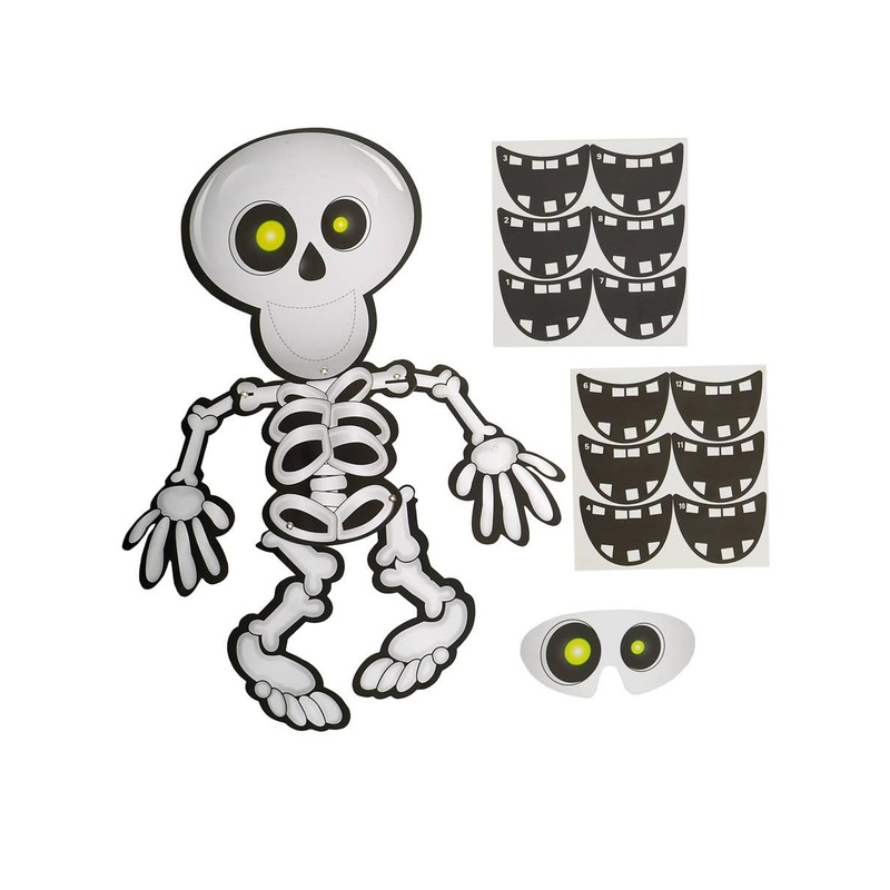 Pin On The Skeleton Grin Halloween Party Game