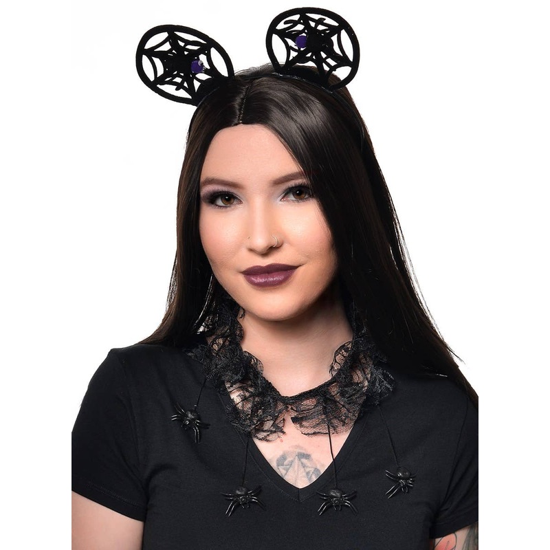 Black Widow Spider Choker Halloween Necklace