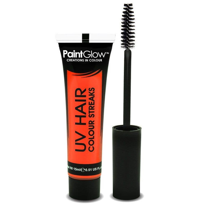 Hair Mascara UV Reactive Special Effects – Neon Orange