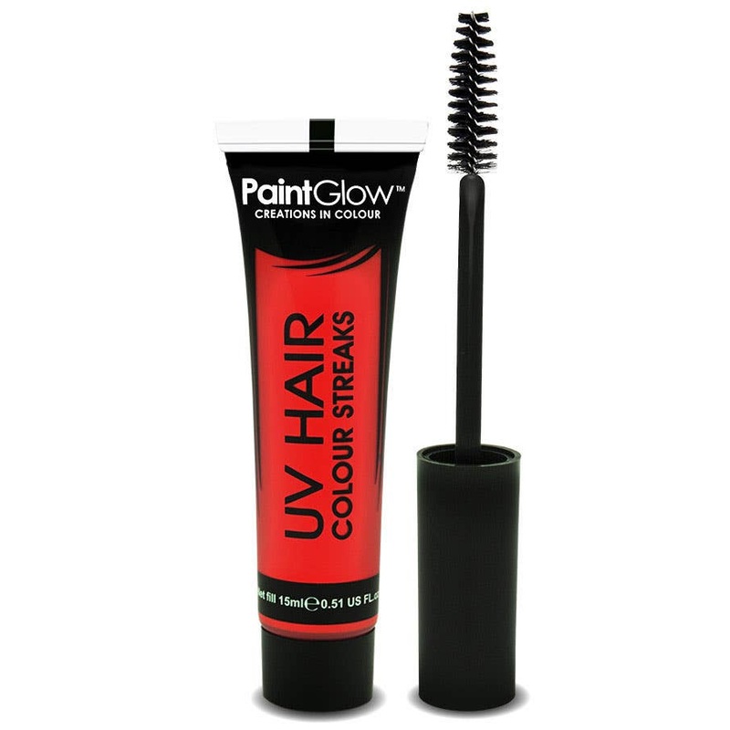 Hair Mascara UV Reactive Special Effects – Neon Red