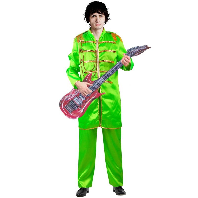 1960s Green Sergeant Peppers Mens Beatles Costume Large